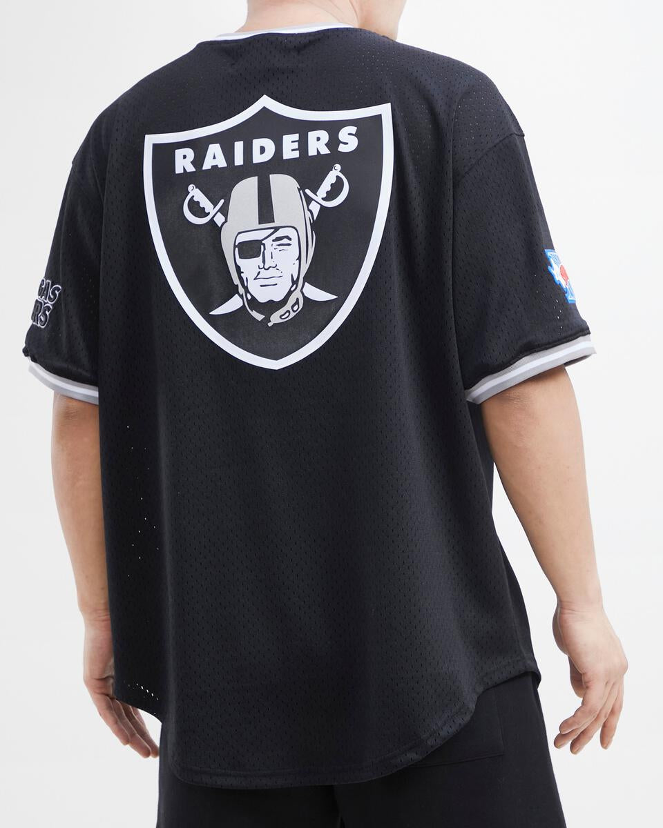 Pro Standard Las Vegas Raiders LOGO Mesh Pro Team SS Jersey-Black  (FOR141828-BLK)