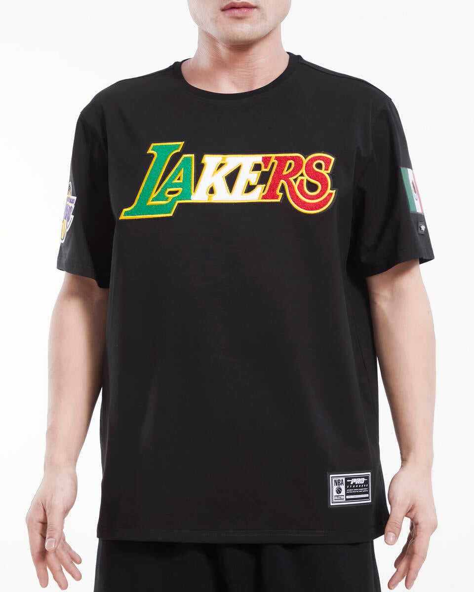 Pro Standard Los Angeles Lakers X Mexico Wordmark Black Pro Team SS