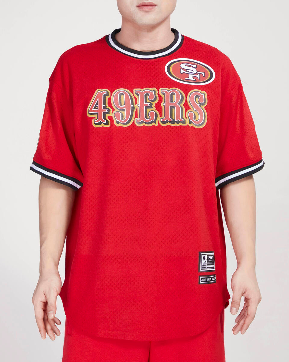 Pro Standard San Francisco 49ers Red Logo Mesh Jersey CROWN MINDED Pro Standard San Francisco 49ers Red Logo Mesh Jersey CROWN MINDED