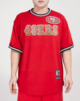 Pro Standard San Francisco 49ers Red Logo Mesh Jersey