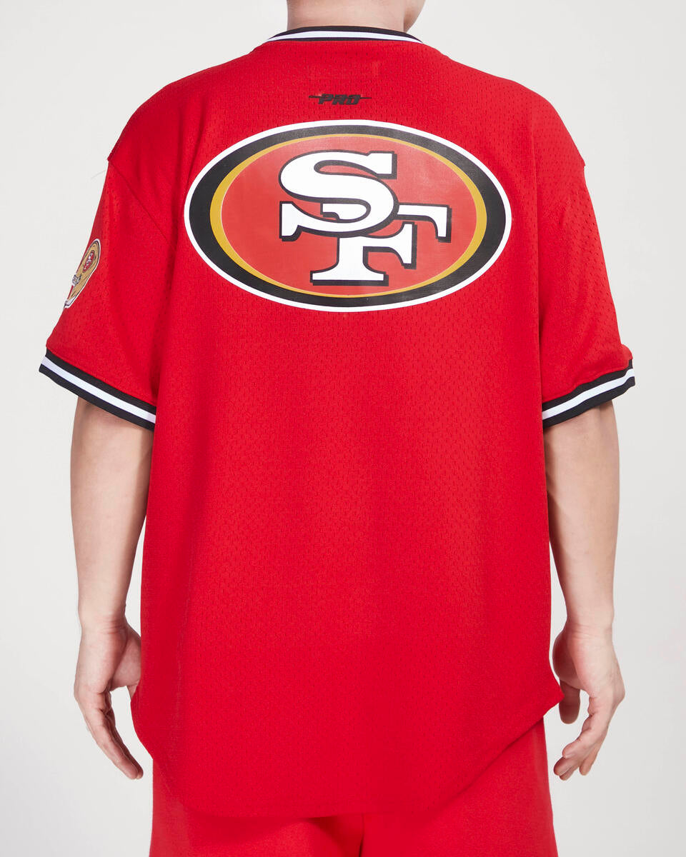 Pro Standard San Francisco 49ers Red Logo Mesh Jersey