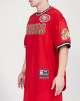Pro Standard San Francisco 49ers Red Logo Mesh Jersey