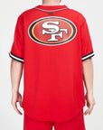 Pro Standard San Francisco 49ers Logo Mesh Red Button Up Jersey