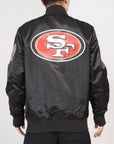 Pro Standard San Francisco 49ers Big Logo Satin Jacket
