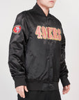 Pro Standard San Francisco 49ers Big Logo Satin Jacket