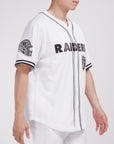 Pro Standard Las Vegas Raiders Logo Mesh White Button Up Jersey