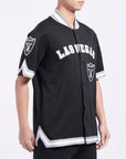 Pro Standard Las Vegas Raiders Classic Warm Up Short Sleeve Jacket