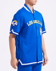 Pro Standard Los Angeles Rams Classic Warm Up Short Sleeve Jacket
