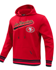 Pro Standard San Francisco 49ers Script Tail Red Pullover Hoody