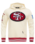 Pro Standard San Francisco 49ers Retro Classic Off White Pullover Hoody