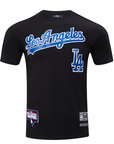 Pro Standard Los Angeles Dodgers Logo Pro Team Taping Black SS