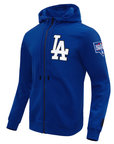 Pro Standard Los Angeles Dodgers Royal Logo Zipper Hoody