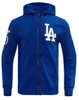 Pro Standard Los Angeles Dodgers Royal Logo Zipper Hoody