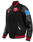 Pro Standard San Francisco 49ers Retro Classic Rib Wool Varsity Jacket