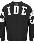 Pro Standard Las Vegas Raiders Wingspan Drop Shoulder Black White Crewneck