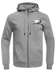 Pro Standard Philadelphia Eagles Gray Logo Zipper Hoody