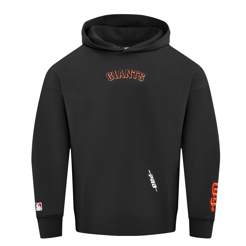 Pro Standard San Francisco Giants Wingspan Drop Shoulder Black Hoody
