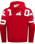 Pro Standard Detroit Red Wings Wingspan Drop Shoulder Red Hoody