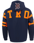 Pro Standard Detroit Tigers Wingspan Drop Shoulder Navy Hoody