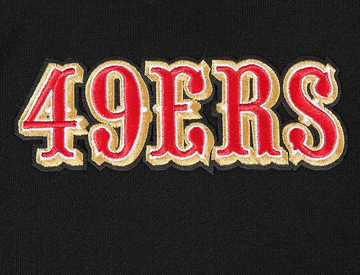 Pro Standard San Francisco 49ers Wingspan Drop Shoulder Black Hoody