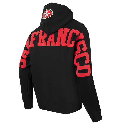 Pro Standard San Francisco 49ers Wingspan Drop Shoulder Black Hoody