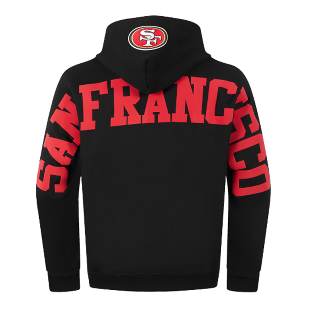 Pro Standard San Francisco 49ers Wingspan Drop Shoulder Black Hoody