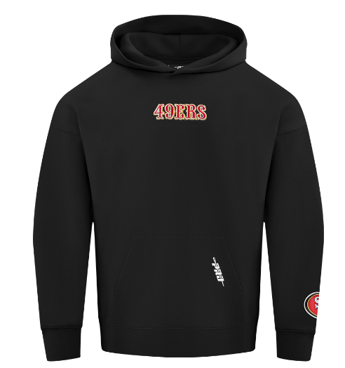 Pro Standard San Francisco 49ers Wingspan Drop Shoulder Black Hoody