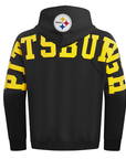 Pro Standard Pittsburgh Steelers Wingspan Drop Shoulder Black Hoody