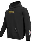 Pro Standard Pittsburgh Steelers Wingspan Drop Shoulder Black Hoody