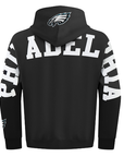 Pro Standard Philadelphia Eagles Wingspan Drop Shoulder Black Hoody