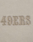 Pro Standard San Francisco 49ers Wingspan Drop Shoulder Taupe Tonal Hoody