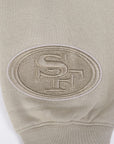 Pro Standard San Francisco 49ers Wingspan Drop Shoulder Taupe Tonal Hoody