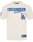 Pro Standard Los Angeles Dodgers Eggshell Chromatic Short Sleeve Tee