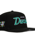 Anaheim Ducks Scripted Team Logo SP Black 9Fifty A-Frame Snapback