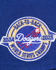 Los Angeles Dodgers Back-to-Back 2024-2025 World Series Champions Circle Side Patch 59Fifty Fitted