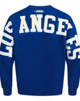 Pro Standard Los Angeles Dodgers Wingspan Drop Shoulder Royal White Crewneck