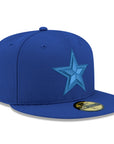 Dallas Cowboys NFL Majestic Blue Tonal 59Fifty Fitted Cap
