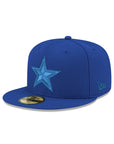 Dallas Cowboys NFL Majestic Blue Tonal 59Fifty Fitted Cap