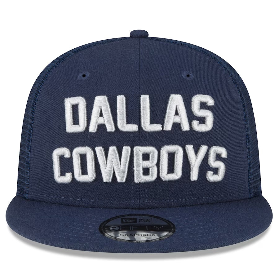 DALLAS COWBOYS STACKED LOGO SNAPBACK HAT (GRAY)