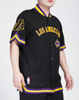 Pro Standard Los Angeles Lakers Classic Warm Up Short Sleeve Jacket