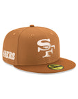 San Francisco 49ers Bronze Peanut 2 Tone Team Wordmark Logo SP 59Fifty Fitted