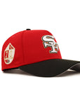 San Francisco 49ers Red Black 2 Tone 70th Anniversary SP 9Forty A-Frame Snapback