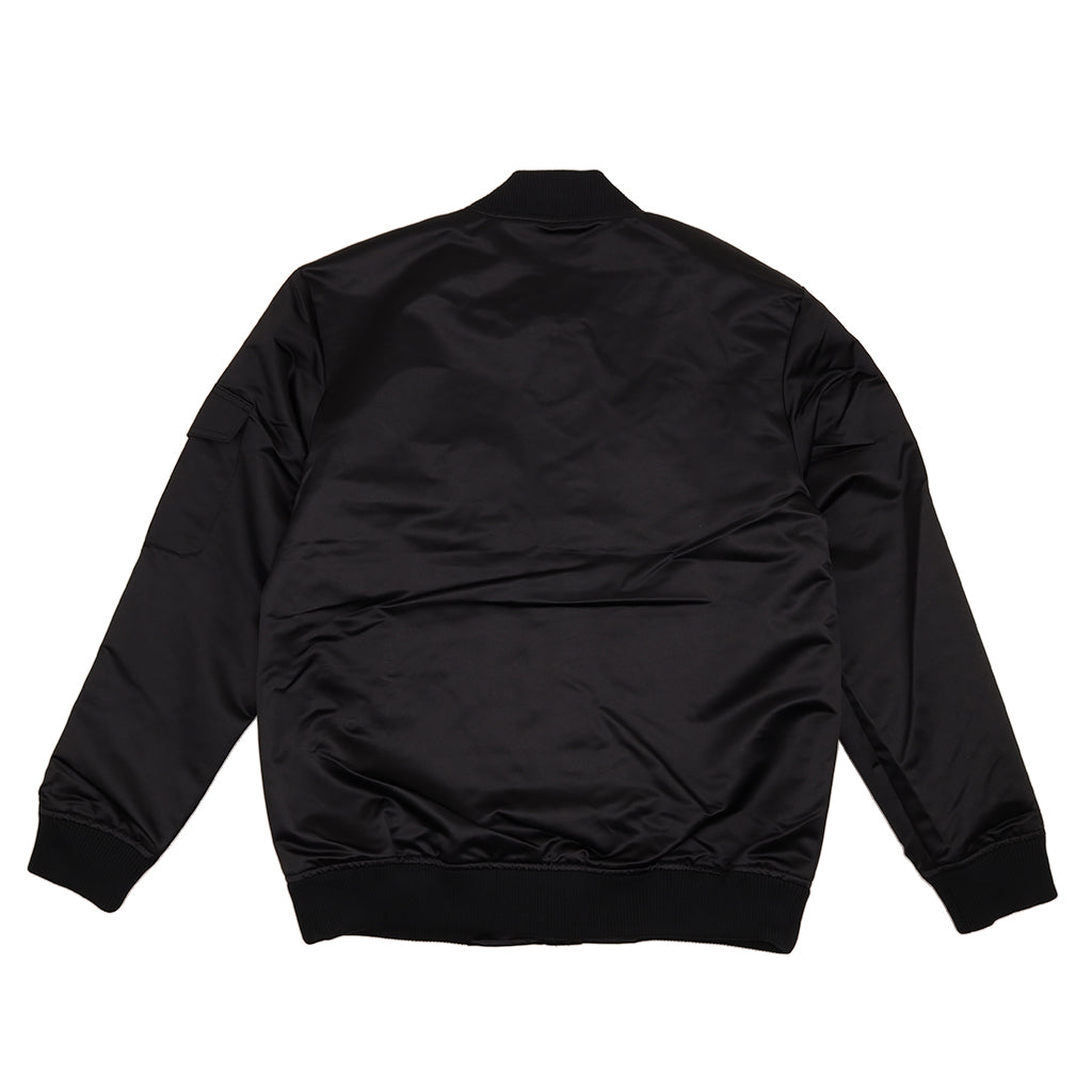 Mitchell & Ness San Francisco 49ers Satin Black Bomber Jacket