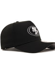 San Francisco 49ers Black On White 9Forty A-Frame Snapback