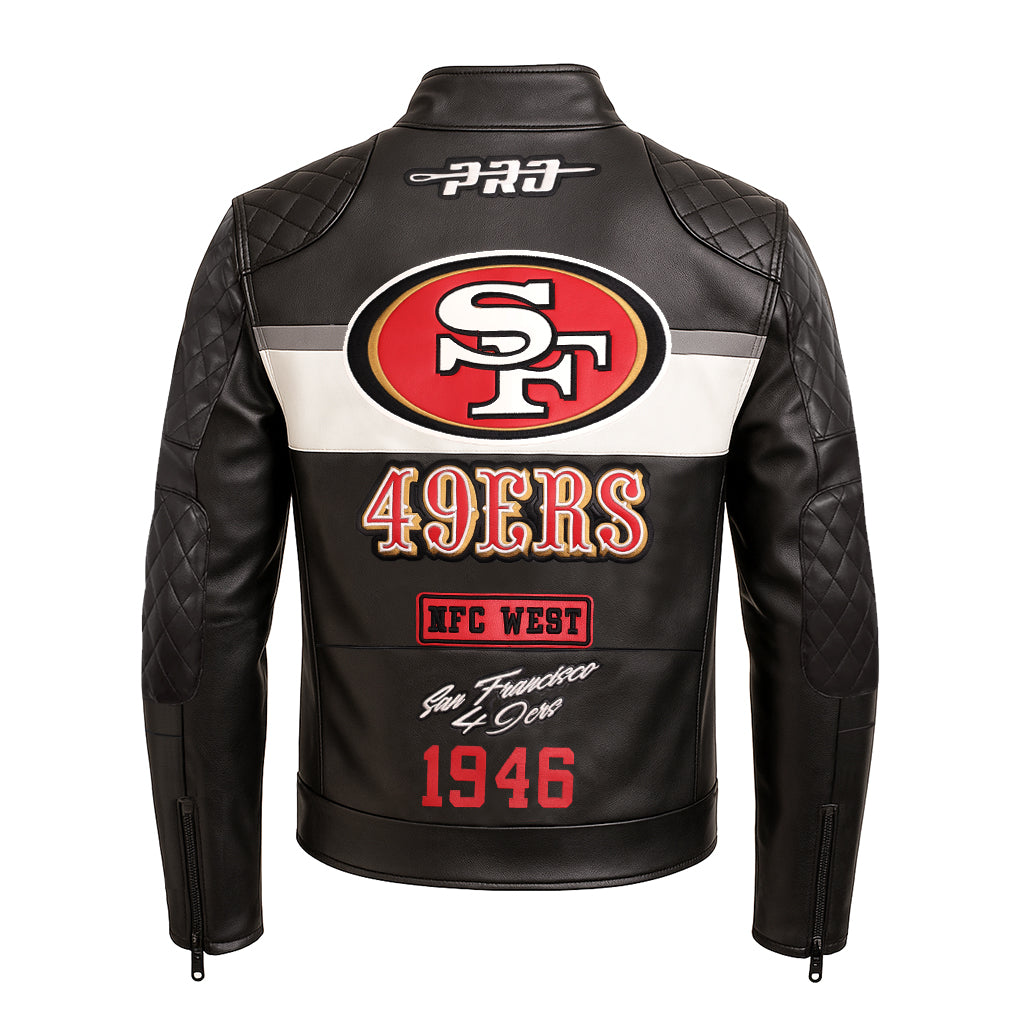 Pro Standard San Francisco 49ers Moto Jacket – CROWN MINDED