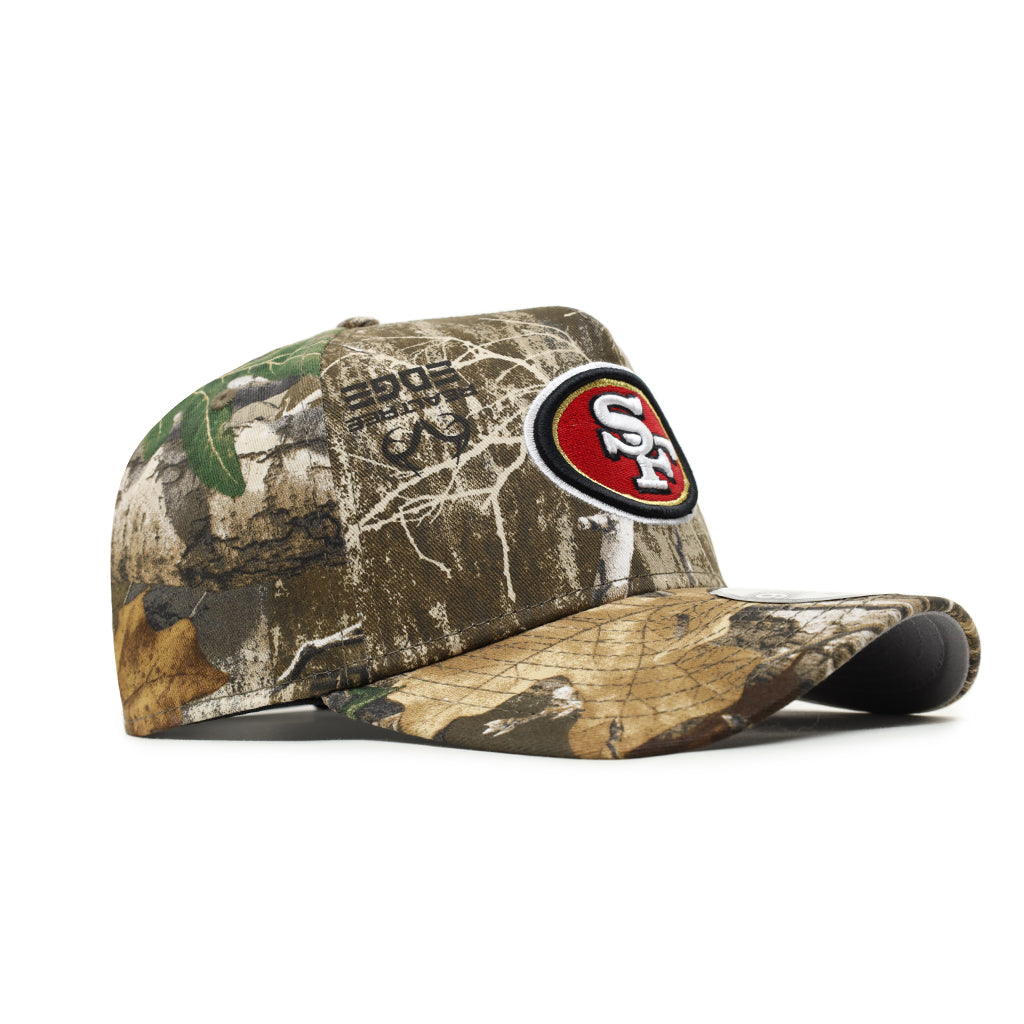 ftiリアルツリーキャップ San Francisco 49ers Real Tree 9Forty A-Frame Snapback – CROWN MINDED