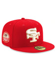 San Francisco 49ers Scarlet Red Candlestick Park Farewell Season SP 59Fifty Fitted