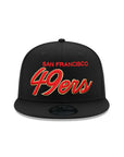 San Francisco 49ers Black Scarlet 9Fifty Snapback