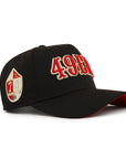 San Francisco 49ers Wordmark 70th Anniversary SP Black 9Forty A-Frame Snapback