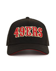 San Francisco 49ers Wordmark 70th Anniversary SP Black 9Forty A-Frame Snapback